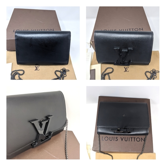 🦄🎉Louis Vuitton Black Clutch Matte Black Hardware Limited Edition! 🦄🎉 - Picture 13 of 16